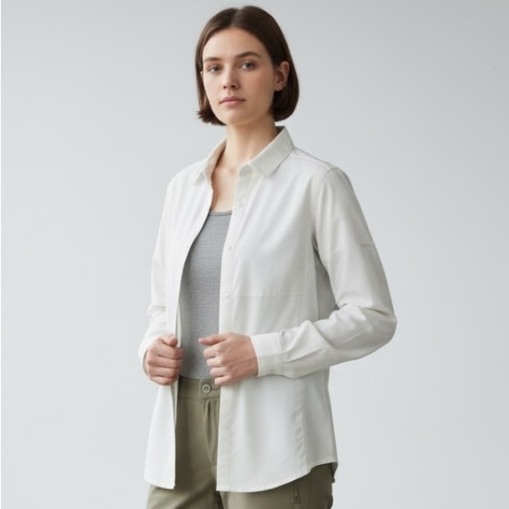 Arc'teryx Women's Off-White Snap Button-Down Shirt